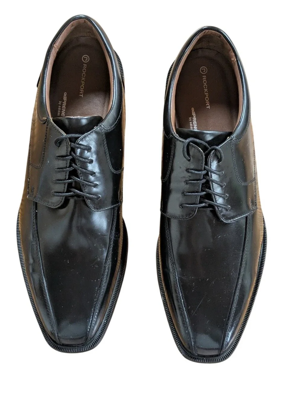 Rockport Adiprene by Adidas Mens Black Leather Dress Shoes Size 15